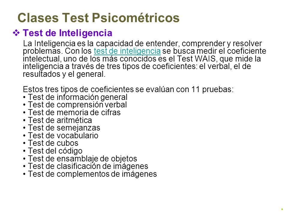 test psicometricos